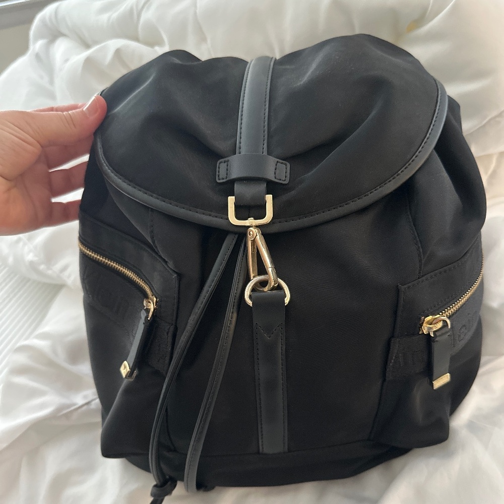 CALVIN KLEIN black backpack purse